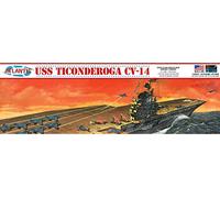 Atlantis Land Model Kit USS Ticonderoga CV-14 AMCR611 1:500 Plastic – US Import
