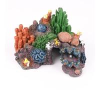 Atlantis Aquarium Coral Cave Decoration | Multi-Color Artificial Coral Reef Ornament with Cave | Safe Resin Decor for Fish Tanks Enhances Aquatic Environment | Easy to Clean and Maintain (Coral Cave)