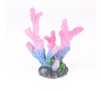 Atlantis Aquarium Coral Decoration | Vibrant Pink and Blue Artificial Coral Ornament | Safe and Durable Resin Decor for Fish Tanks, Easy to Clean and Maintain, Enhances Aquatic Environment (Coral)