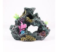 Atlantis Aquarium Rock Cave Decoration | Multi-Color Artificial Rock Formation with Holes | Safe Resin Decor for Fish Tanks | Enhances Aquatic Environment | Easy to Clean and Maintain (Rock Cave)