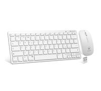 Atlantis ARGO 900Pro Combo Kit Mini Ultraslim Keyboard + Mouse - Wireless RF + Bluetooth, QWERTY 78 Keys "Chocolate Key", for PC/Notebook/Smartphone/Tablet/iOS/Android, White