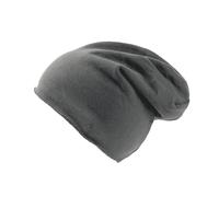 Atlantis Brooklin Raw Edge Jersey Beanie in Dark Grey Atlantis Dark Grey One Size