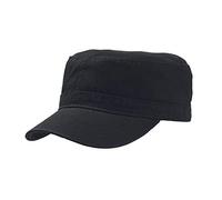 Atlantis Chino Cotton Uniform Military Cap (One Size) (Black)