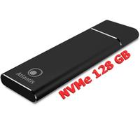 Atlantis External SSD Portable M.2 NVME 128GB. Type_C USB-3.1, PCI Express Satin Aluminium Black