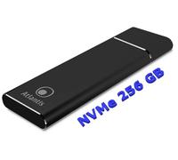 Atlantis External SSD Portable M.2 NVME 256 GB. Type_C USB-3.1, PCI Express Satin Aluminium Black