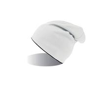 Atlantis Extreme Reversible Jersey Slouch Beanie - White/Black - OS