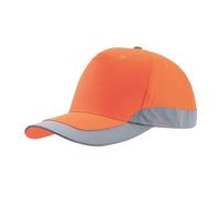 Atlantis Men's Helpy 5 Panel Reflective Cap in Orange Atlantis Orange One Size