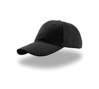 Atlantis Liberty Six Buckle Brushed Cotton 6 Panel Cap - Black - OS