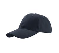 Atlantis Liberty Six Buckle Brushed Cotton 6 Panel Cap in Navy Atlantis Navy One Size