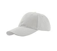Atlantis Liberty Six Buckle Brushed Cotton 6 Panel Cap in White Atlantis White One Size