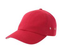 Atlantis Men's Action-S 6 Panel Chino Unstructured Baseball Cap in Red Atlantis Red One Size