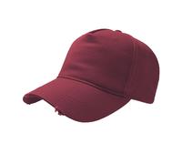 Atlantis Men's Cargo Weathered Visor 5 Panel Cap Pack of 2 in Burgundy Atlantis Burgundy One Size