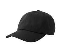 Atlantis Men's Dad 6 Panel Baseball Cap in Black Atlantis Black One Size