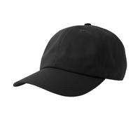 Atlantis Men's Dad 6 Panel Baseball Cap in Black Atlantis Black One Size