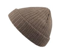Atlantis Men's Docker Short Beanie With Turn Up in Mid Grey Atlantis Mid Grey One Size