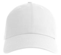Atlantis Men's Fraser 6 Panel Cotton Baseball Cap in White Atlantis White One Size