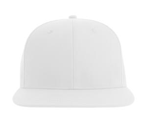 Atlantis Men's James 6 Panel Polyester Snapback Cap in White Atlantis White One Size