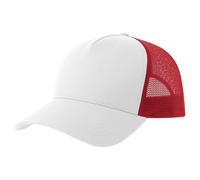 Atlantis Men's Rapper 5 Panel Cotton Trucker Cap in Natural White Atlantis Natural White One Size