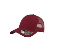 Atlantis Men's Rapper Cotton 5 Panel Trucker Cap in Burgundy Atlantis Burgundy One Size