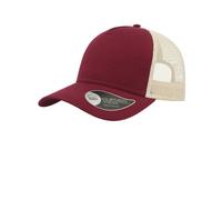 Atlantis Men's Rapper Cotton 5 Panel Trucker Cap in Dark Red Atlantis Dark Red One Size