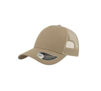 Atlantis Men's Rapper Cotton 5 Panel Trucker Cap in Khaki Atlantis Khaki One Size