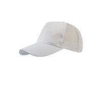 Atlantis Men's Rapper Cotton 5 Panel Trucker Cap in White Atlantis White One Size
