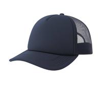 Atlantis Men's Rapper-S 5 Panel Mid Visor Trucker Cap in Navy Atlantis Navy One Size