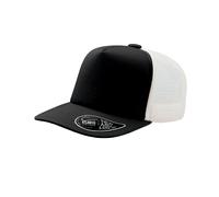 Atlantis Men's Rrd Mid Visor 5 Panel Trucker Cap in Black Atlantis Black One Size
