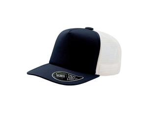 Atlantis Men's Rrd Mid Visor 5 Panel Trucker Cap Pack of 2 in Navy Atlantis Navy One Size