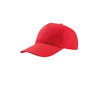 Atlantis Men's Start 5 Panel Cap Pack of 2 in Red Atlantis Red One Size