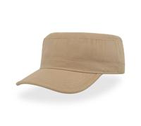 Atlantis Men's Tank Brushed Cotton Military Cap in Khaki Atlantis Khaki One Size