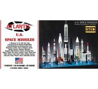 Atlantis Plastic Model Kit-U.S. Space 36 Missiles Set STEM