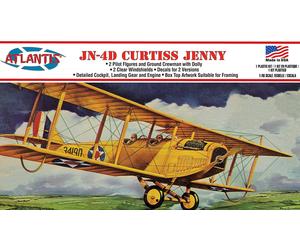 Atlantis Models 1:48 Curtiss Jenny JN-4 Aeroplane Plastic Model Kit