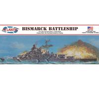 Atlantis Models 1:600 Bismarck German Battleship 16 Inch Plastic Model Kit