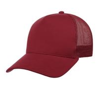 Atlantis Rapper Jersey Mid Visor Trucker Cap - Burgundy - OS