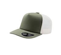 Atlantis Record Mid Visor 5 Panel Trucker Cap (Pack of 2) AB437