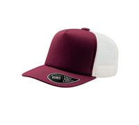 Atlantis Record Mid Visor 5 Panel Trucker Cap (Pack of 2) AB437