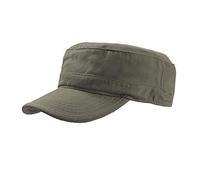 Atlantis Tank Brushed Cotton Military Cap (One Size) (Olive)