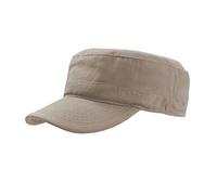 Atlantis Tank Brushed Cotton Military Cap (Pack of 2) (One Size) (Khaki)