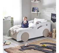 Atlantis Toddler Car Bed - White