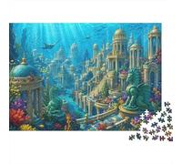 Atlantis Underwater Kingdom 1000 Piece Jigsaw Puzzle,Impossible Challenge,Educational Toy,Premium Cardboard,Adults & Kids 14+,Home Wall Decor,Gift Idea,Stress Relief 70x50cm