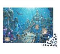 Atlantis Underwater Kingdom 1000 Piece Jigsaw Puzzle,Premium Cardboard,Educational Toy,Whimsical Challenge,Great Gifts,Home Wall Decor,Adults & Kids 14+,Stress Relief 52x38cm