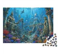 Atlantis Underwater Kingdom 1000 Piece Jigsaw Puzzle,Stress Relief,Impossible Challenge,Gift Idea,Home Wall Decor,Premium Cardboard,Educational Toy,Adults & Kids 14+ 38x26cm