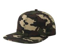 Atlantis Unisex Adult 6 Panel Sustainable Flat Peak Baseball Cap AB626