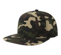 Atlantis Unisex Adult Camo Sustainable 5 Panel Snapback CapOne Size Black/Green/