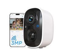 Atlantis Volta Pro 3MP Wireless Wifi Camera, Rechargeable Battery, IR/Led Night Vision, IP65, 2 Way Audio, PIR Motion Detection, Micro SD Slot, APP, Push Notifications, Cloud