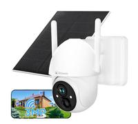 Atlantis Volta Pro PT Wireless Motorized Wi-Fi Camera 3MP, Rechargeable Battery, IR/Led Solar Panel, IP65, 2 Way Audio, Motion Detection, MicroSD Slot, APP, Push Notifications, Cloud
