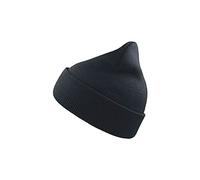 ATLANTIS Wind Double Skin Beanie with Turn Up Navy One Size