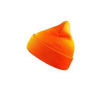 ATLANTIS Wind Double Skin Beanie with Turn Up (One Size) (Orange)