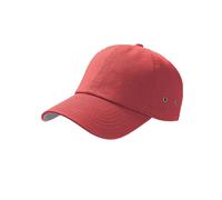 Atlantis Women's Action 6 Panel Chino Baseball Cap in Red Atlantis Red One Size